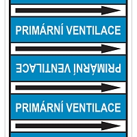 Značení potrubí, primární ventilace